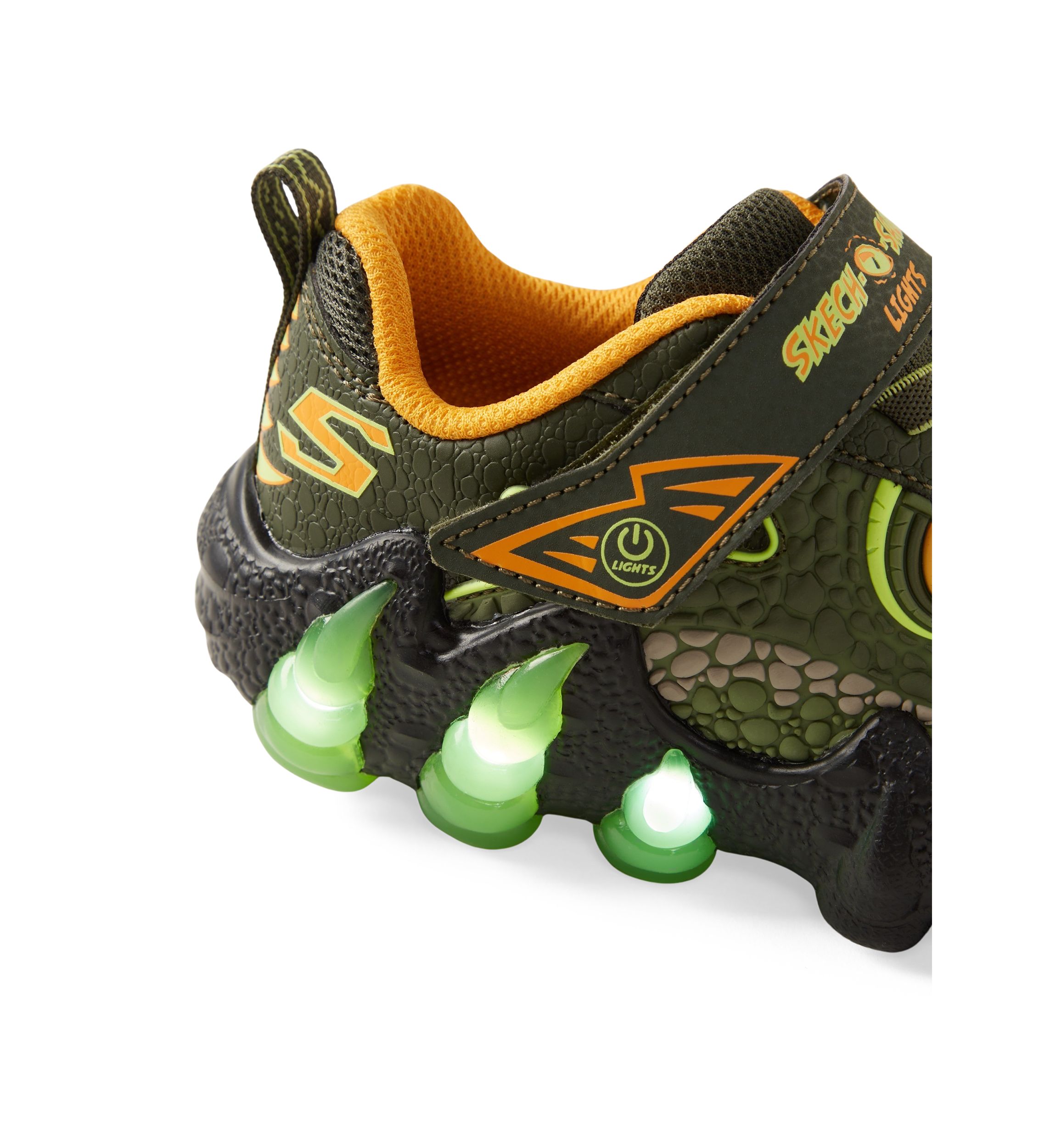 Big Kid Boys Light Up Skech O Saurus Light 2.0 Sneakers
