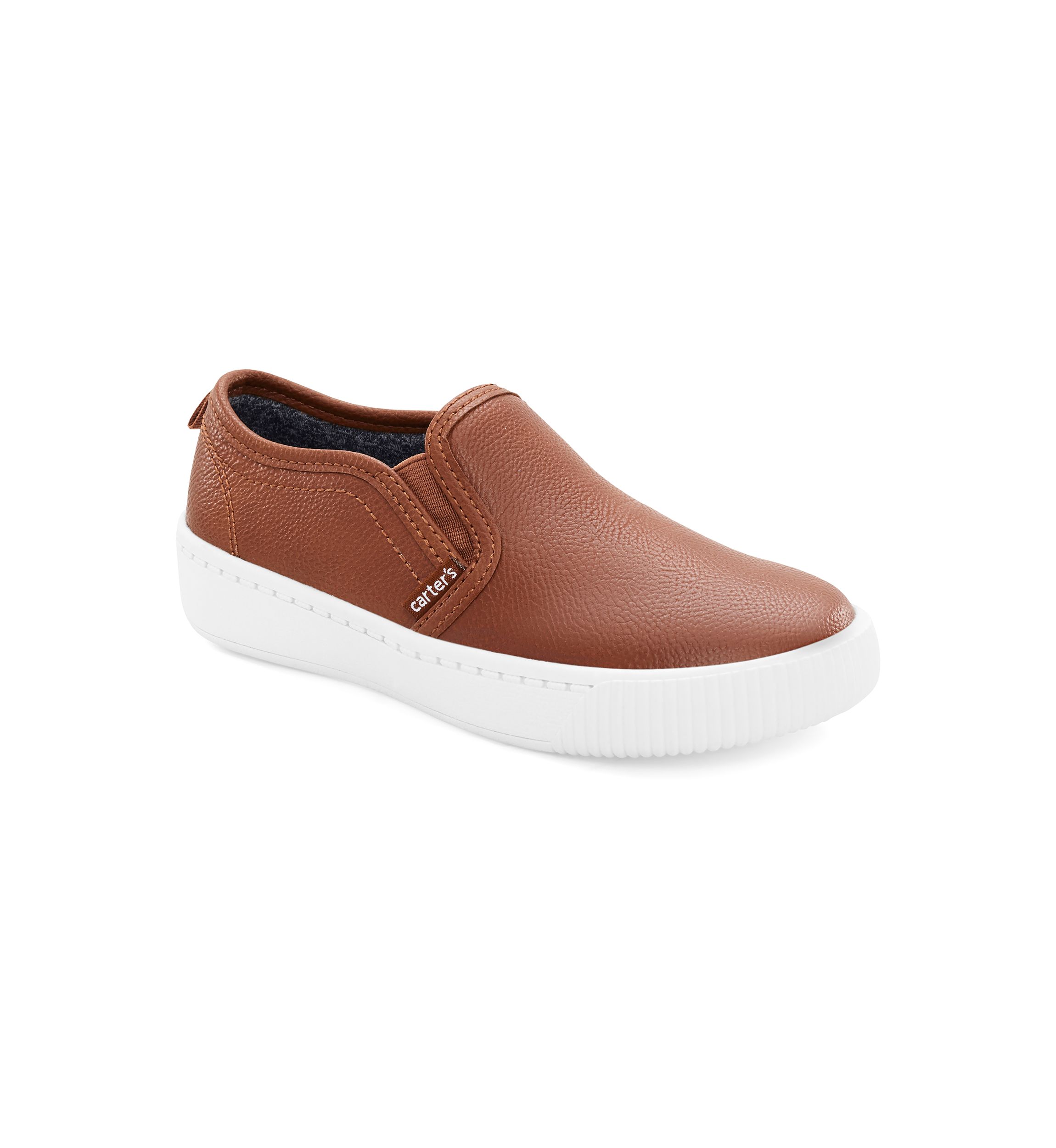 Toddler Boys Ricky Leather Casual Slip On Loafer Sneakers