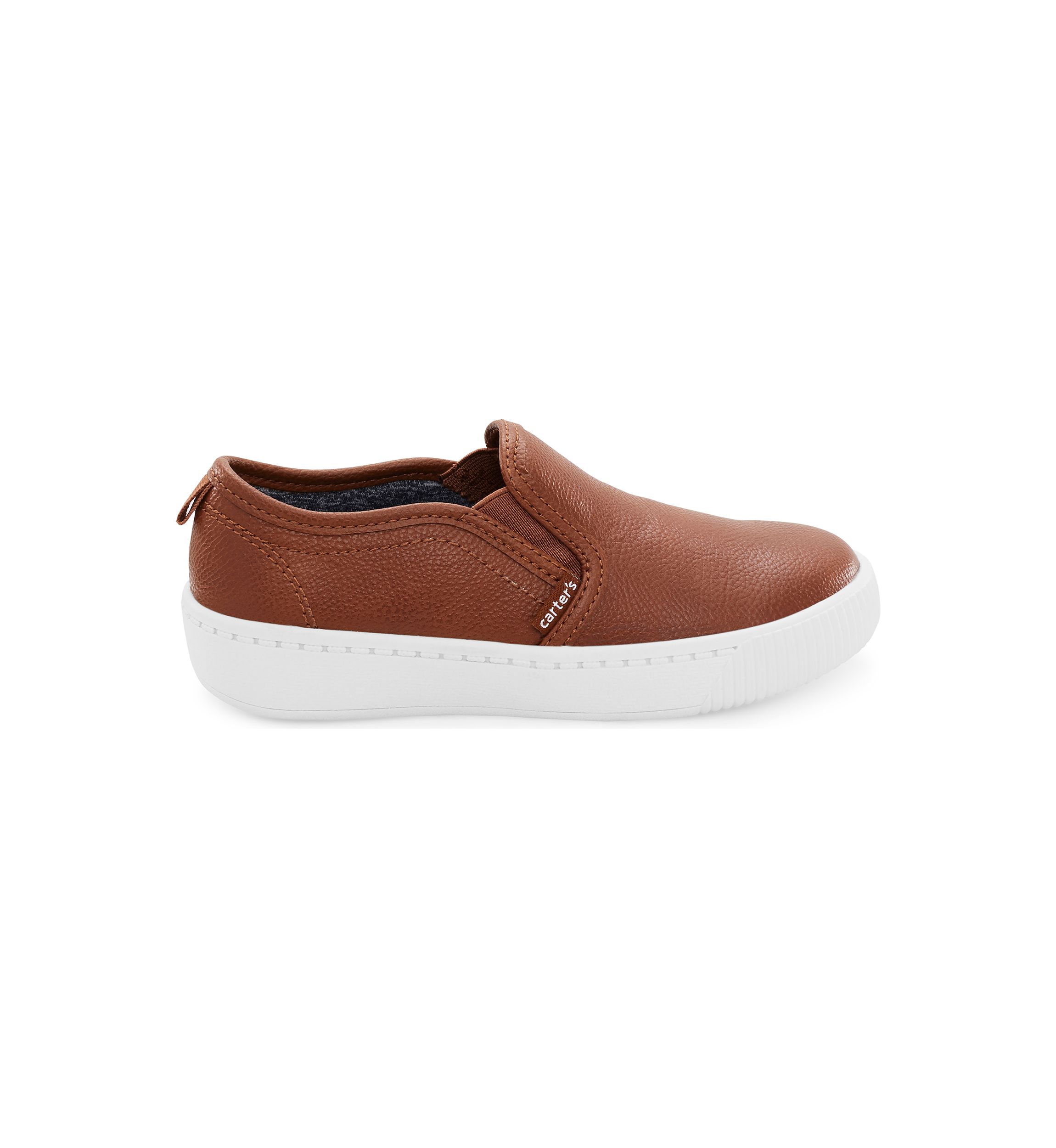 Toddler Boys Ricky Leather Casual Slip On Loafer Sneakers