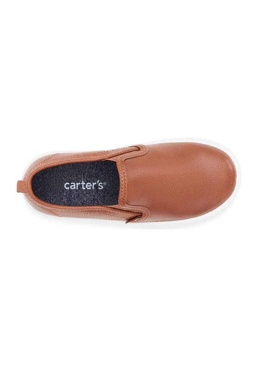 Toddler Boys Ricky Leather Casual Slip On Loafer Sneakers
