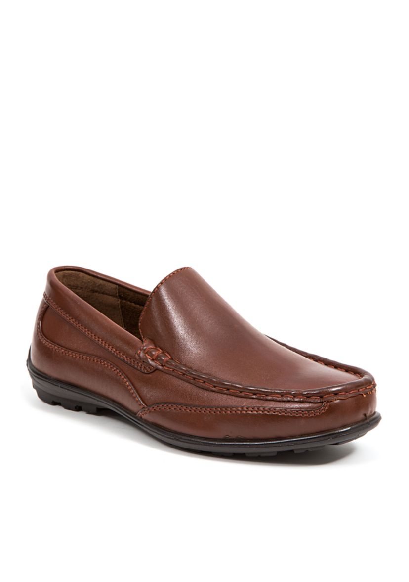 Deer Stags Boys Booster Driving Moc Slip-On