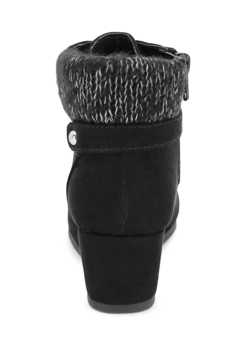 Youth/Toddler Girls Lace Up Wedge Booties