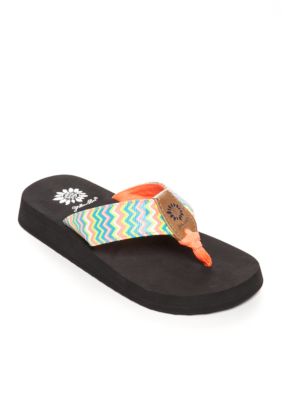 Kids yellow box flip on sale flops