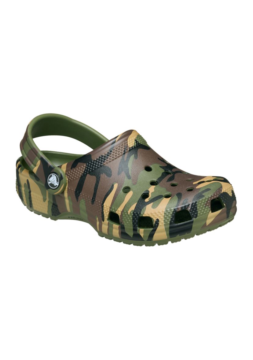 Big Kid Boys Camouflage Classic Clogs