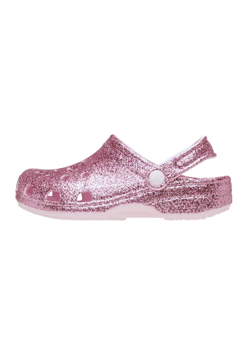 Big Kid Girls Glitter Classic Clogs