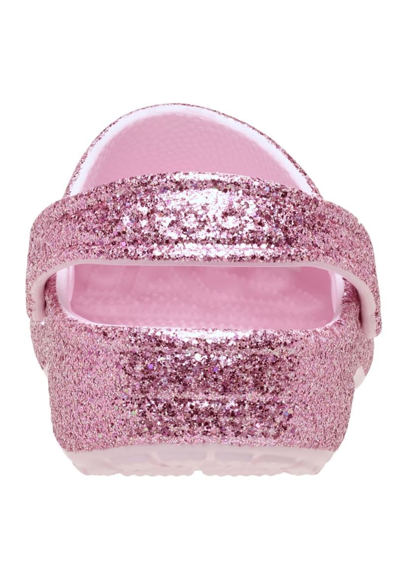 Big Kid Girls Glitter Classic Clogs