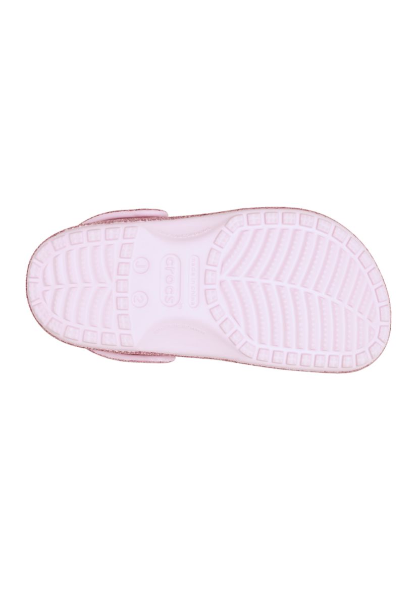 Big Kid Girls Glitter Classic Clogs