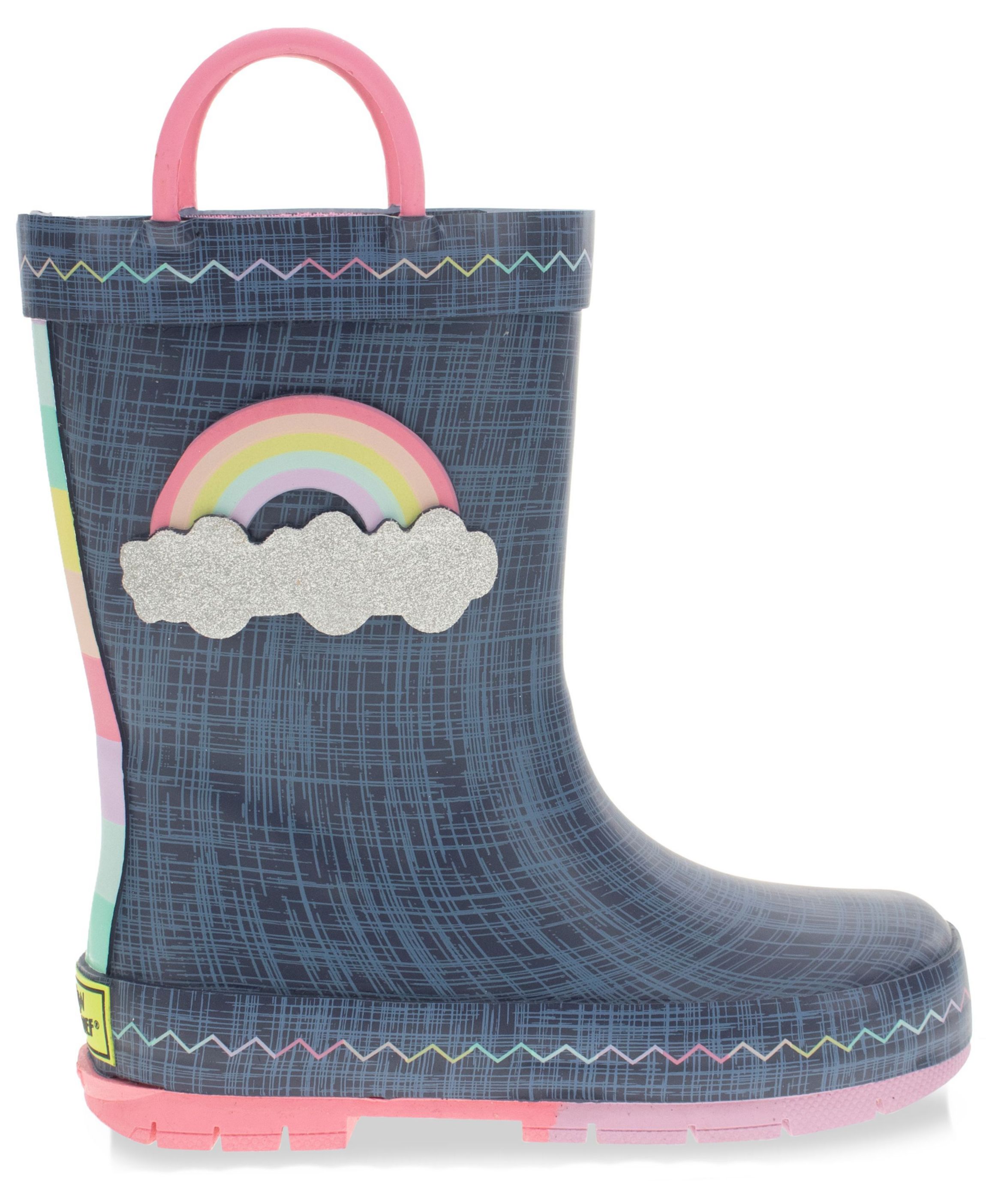 Toddler/Youth Girls Jean Patch Rain Boot