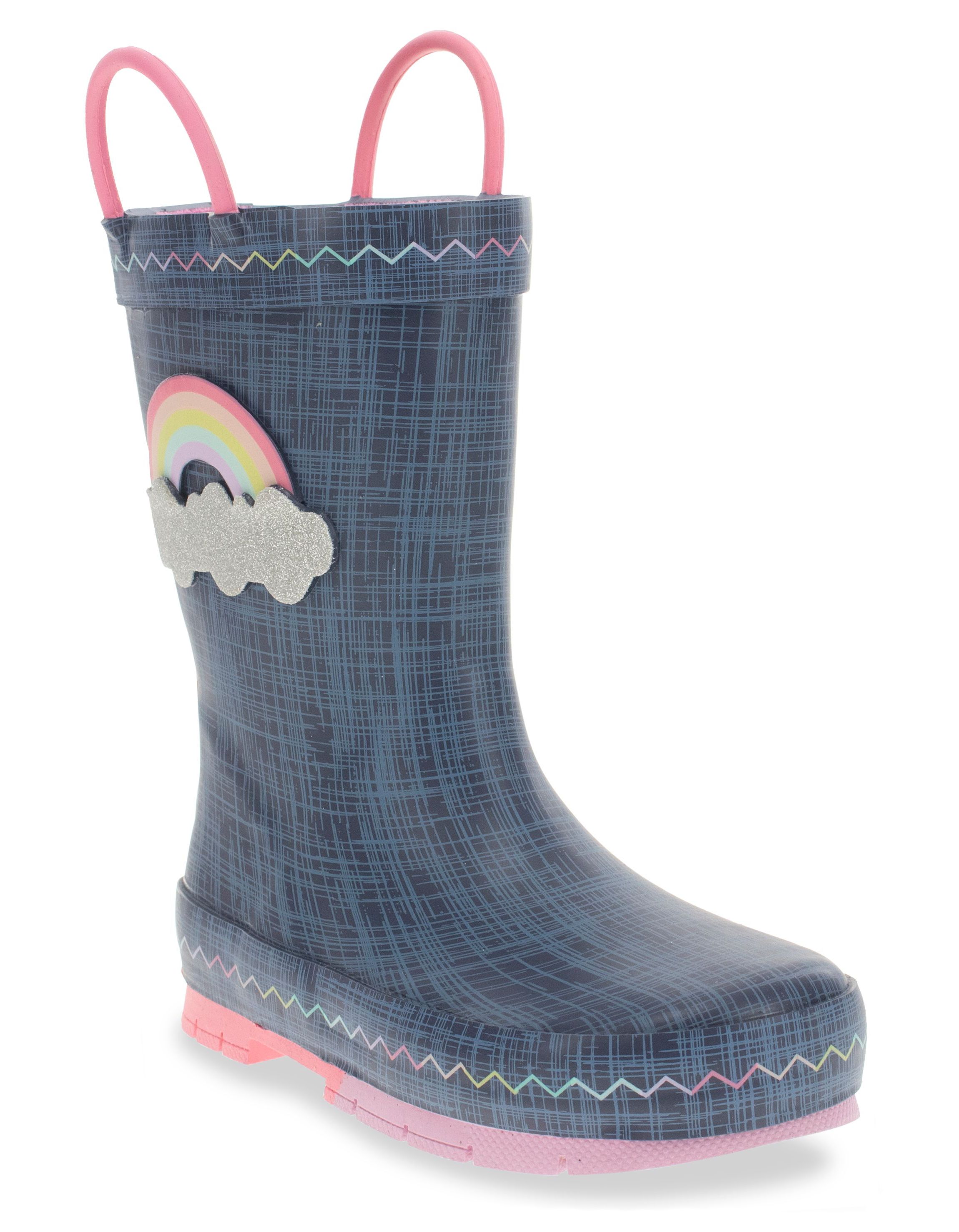 Toddler/Youth Girls Jean Patch Rain Boot