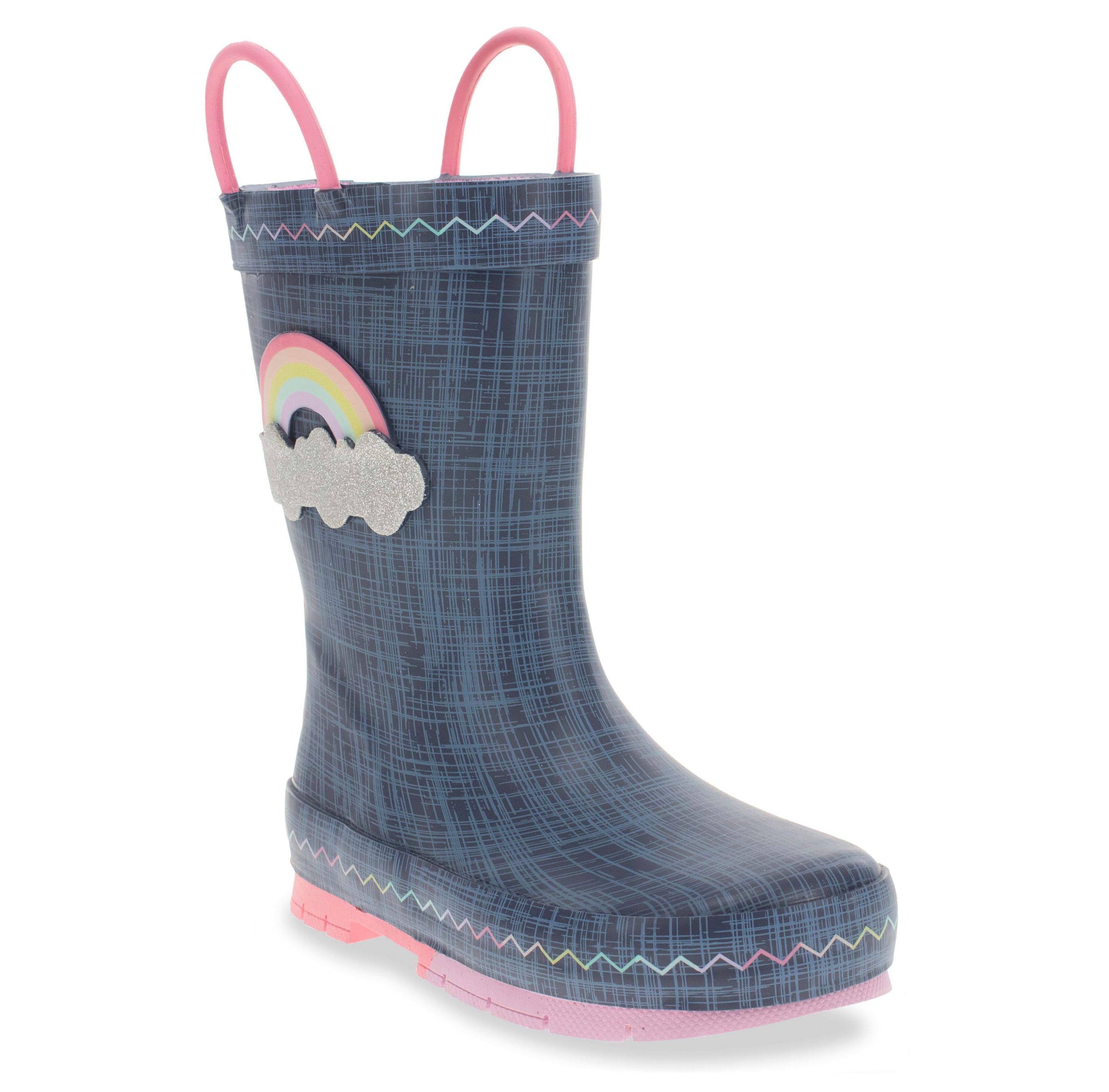 Toddler/Youth Girls Jean Patch Rain Boot