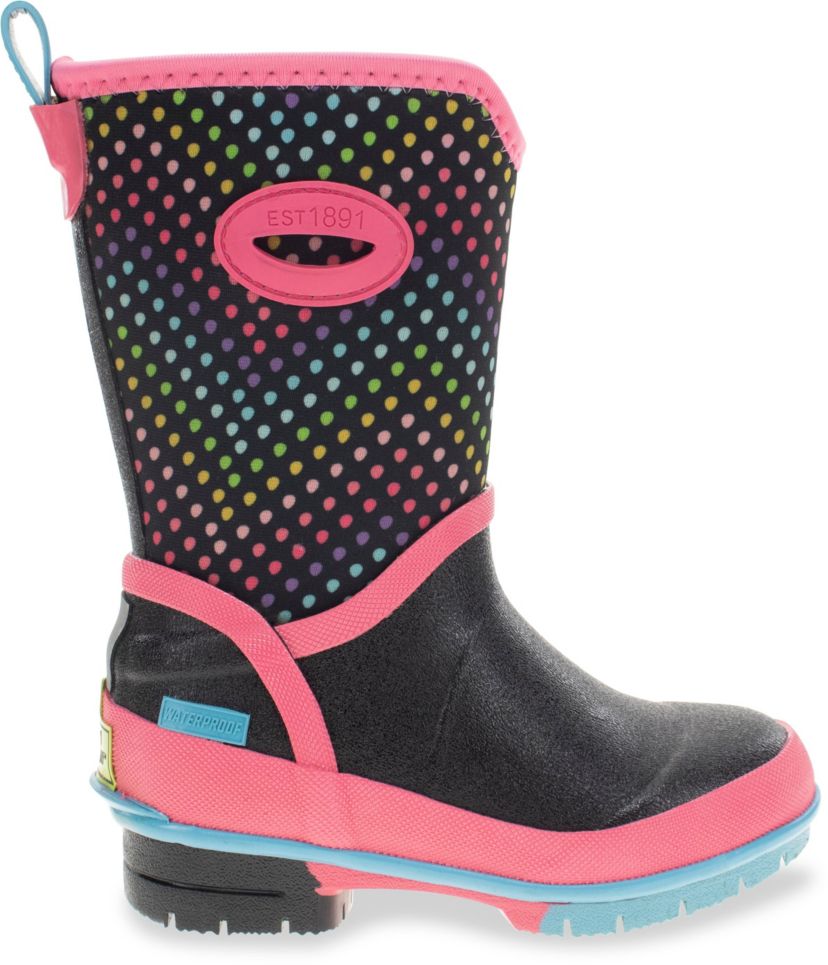 Toddler/Youth Girls Rainbow Wave Neoprene Rain Boot