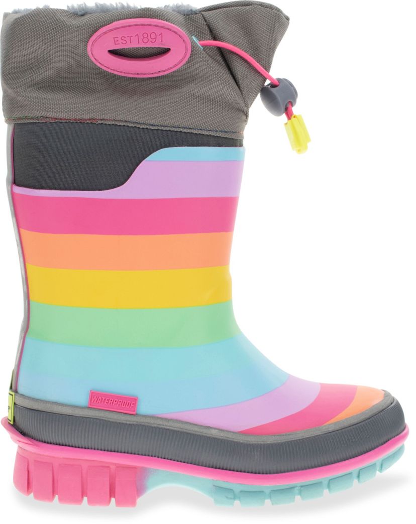Toddler/Youth Girls Rainbow Rules Winterprene Rain Boot