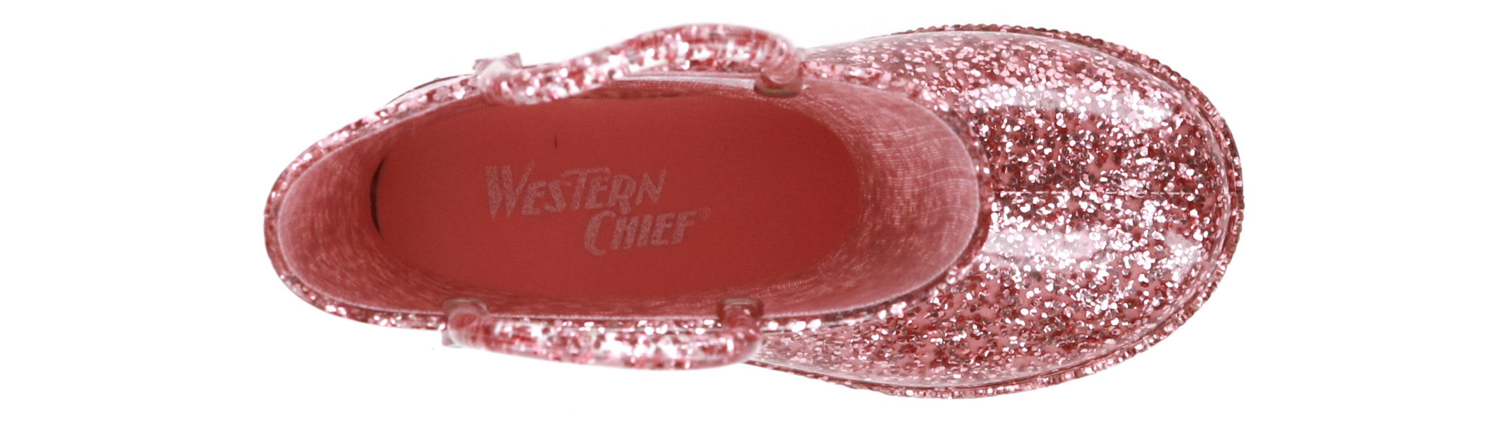 Toddler/Youth Girls Glitter Rose Gold Rain Boot