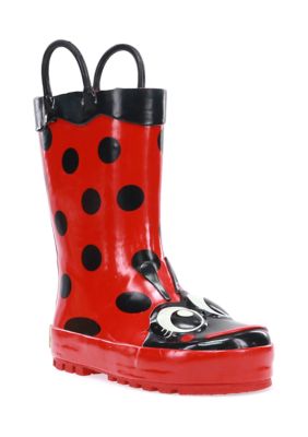 Western Chief Toddler/youth Girls Ladybug Rain Boots, Red, 13M -  0606725220978