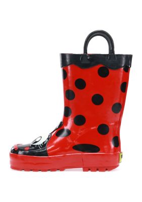 Toddler/Youth Girls Ladybug Rain Boots