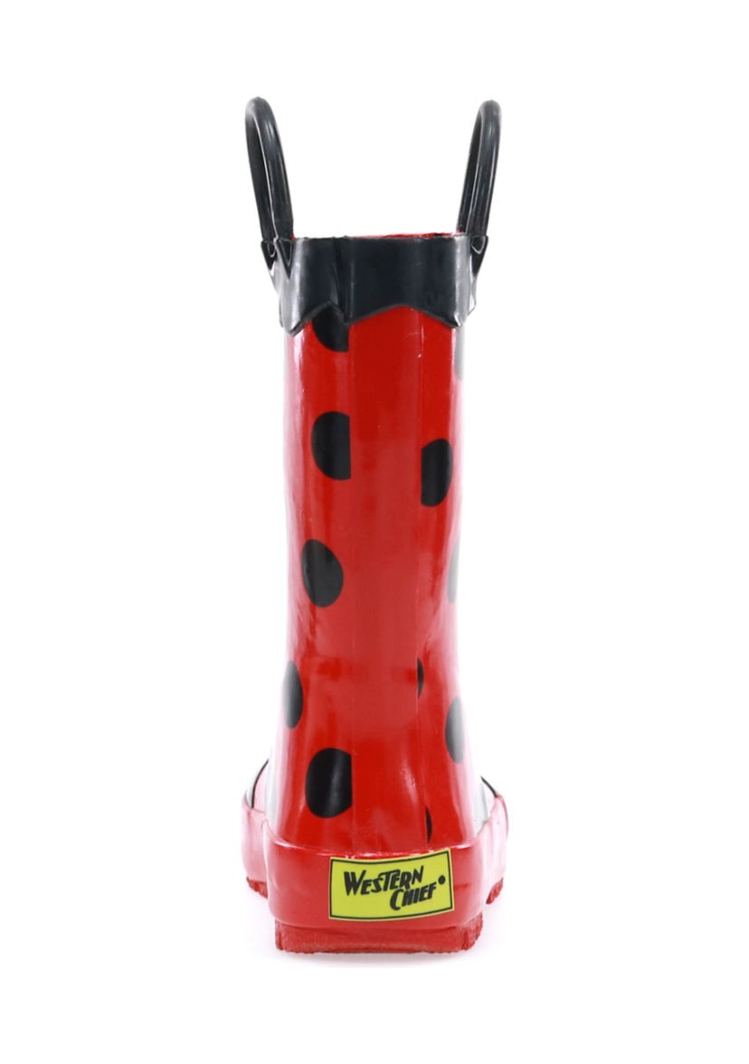 Toddler/Youth Girls Ladybug Rain Boots