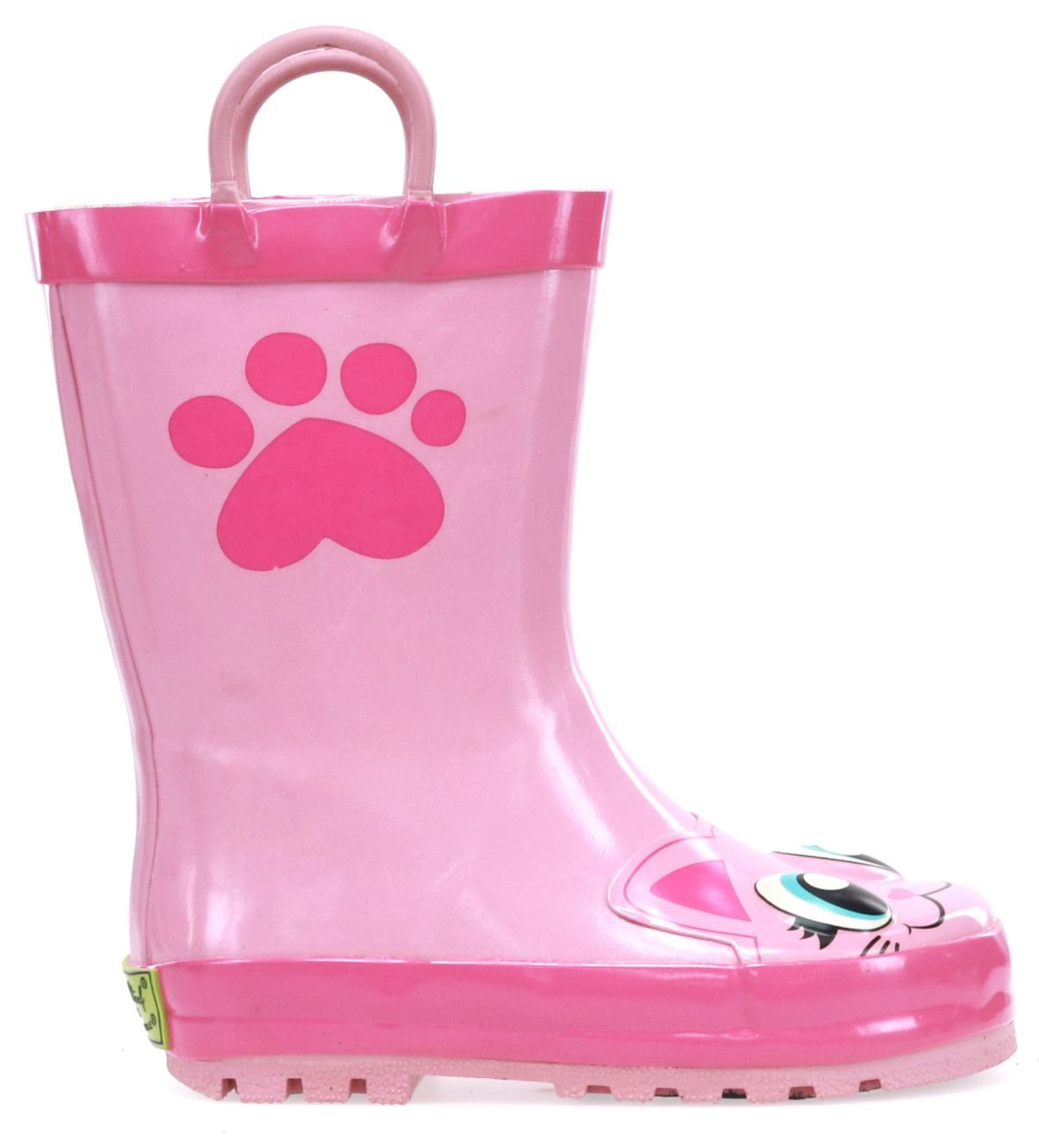 Toddler/Youth Girls Pink Kitty Rain Boot