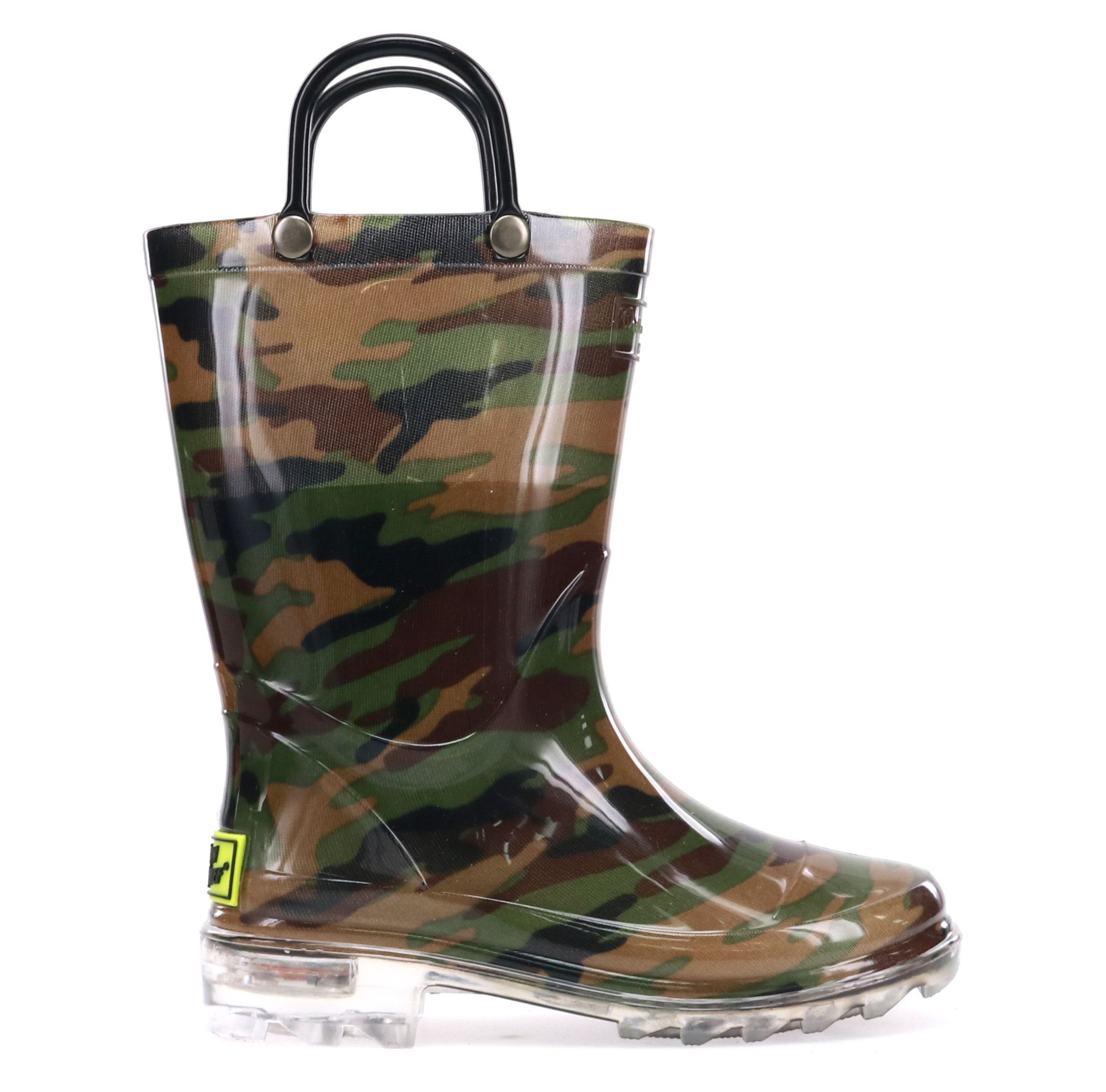 Lighted Pvc Camo Rain Boot