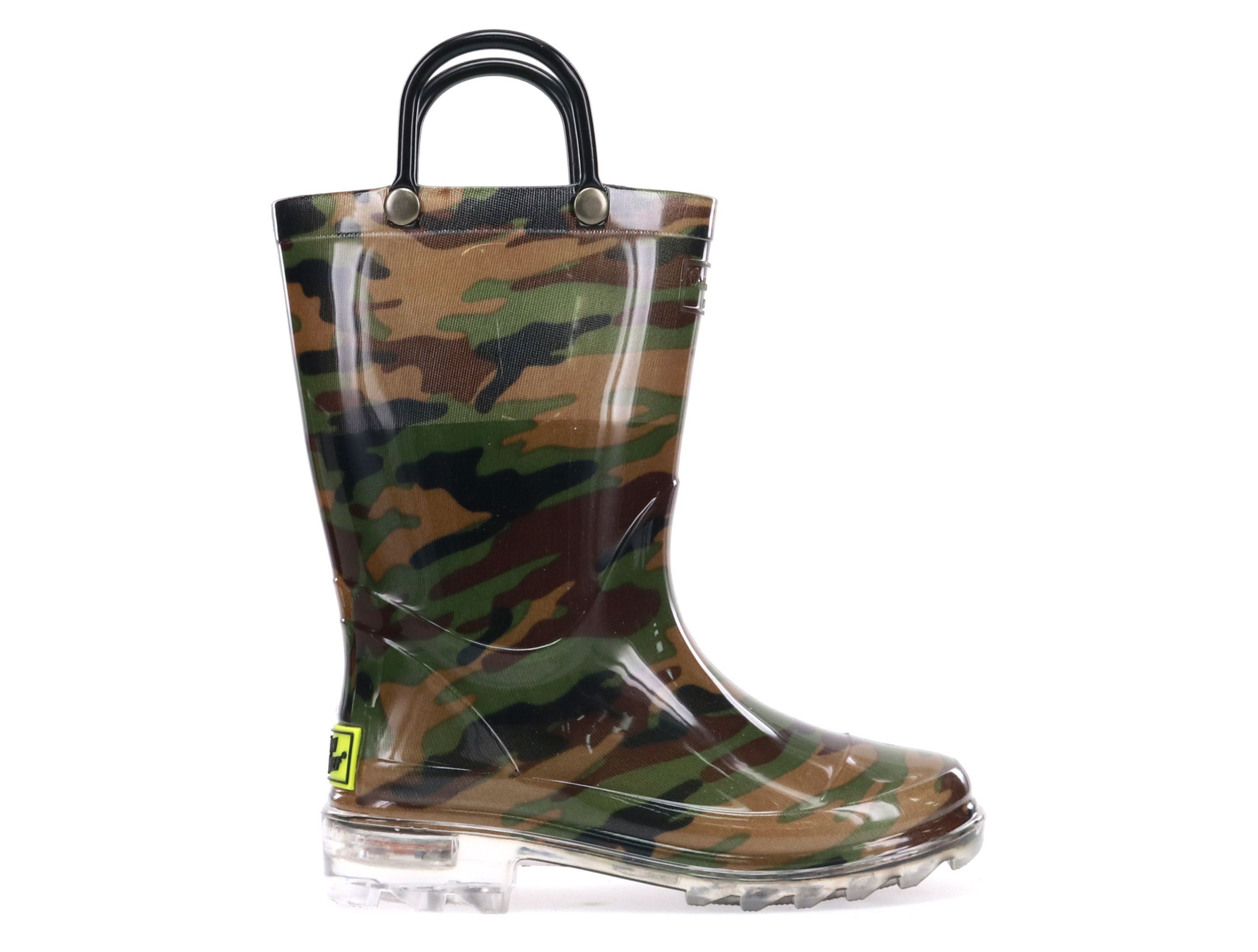 Lighted Pvc Camo Rain Boot