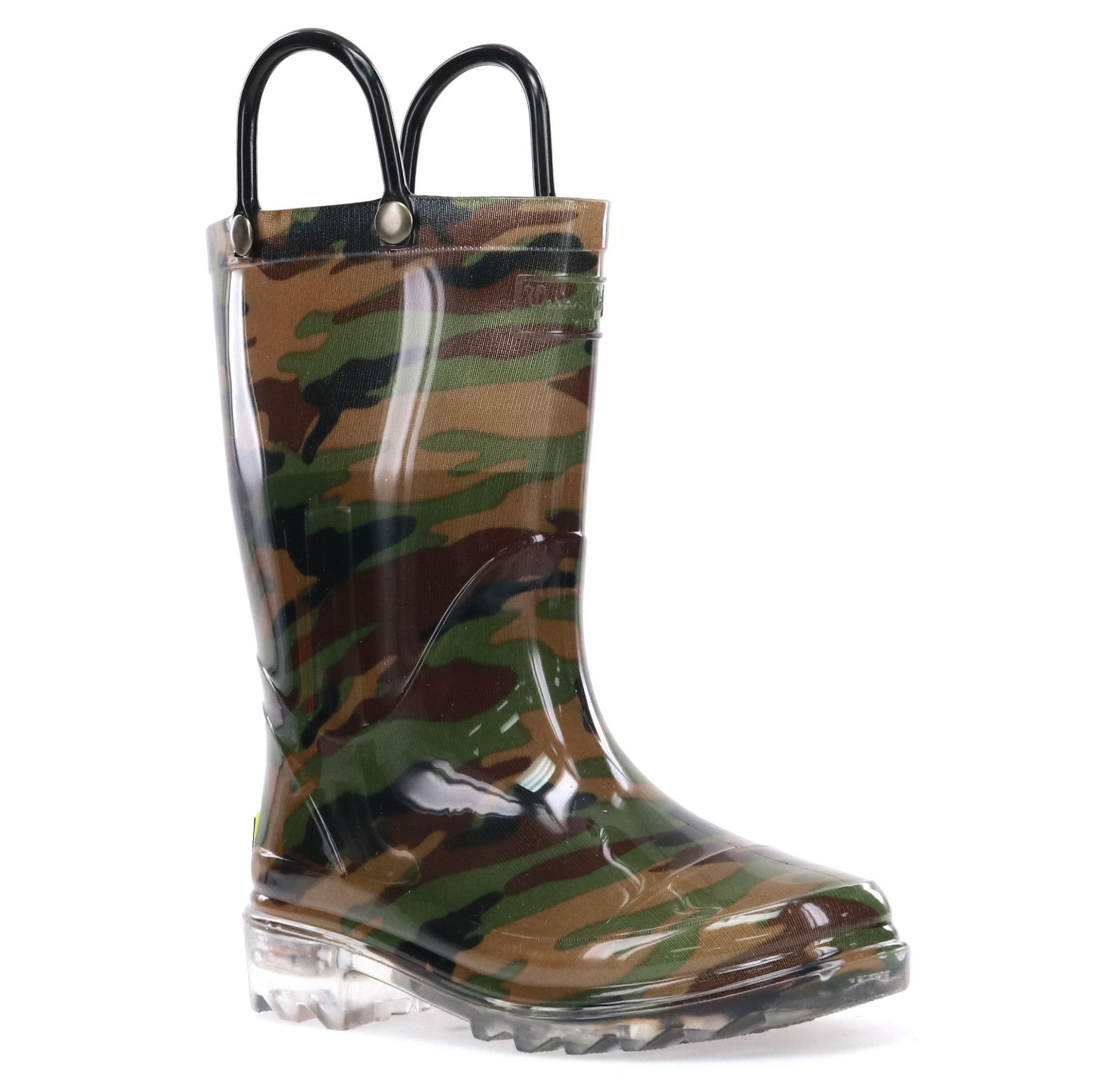 Lighted Pvc Camo Rain Boot