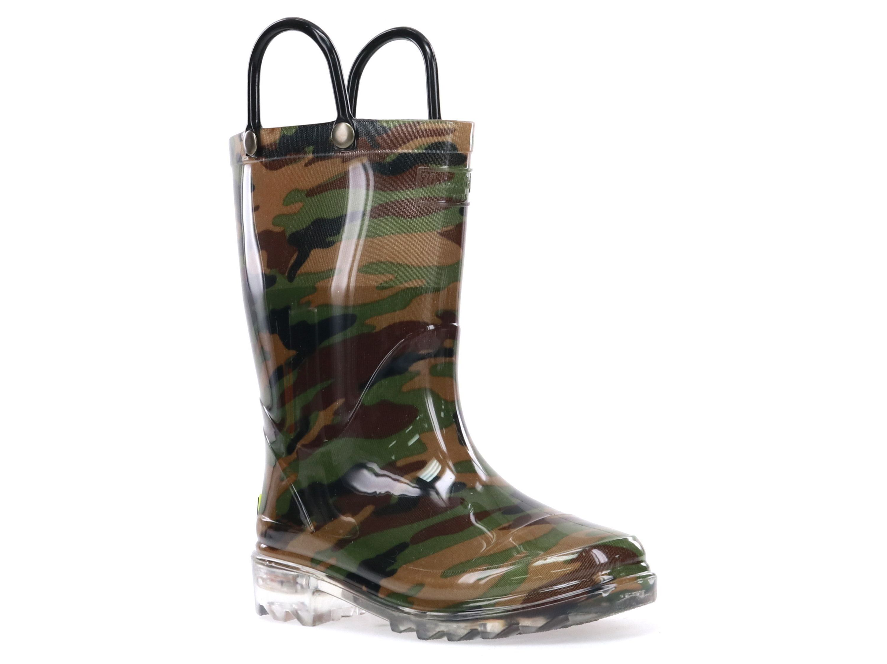 Lighted Pvc Camo Rain Boot