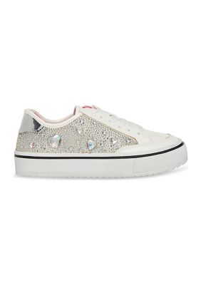 Youth Girls Bejeweled Sneakers