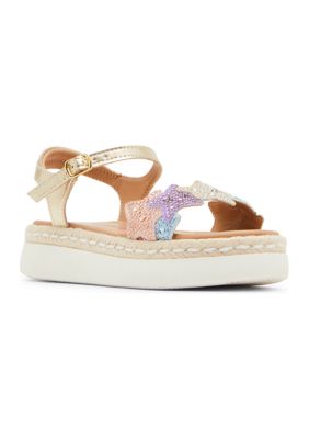 Steve Madden Big Kid Girls JGEMS Platform Sandals, 5M Big Kid