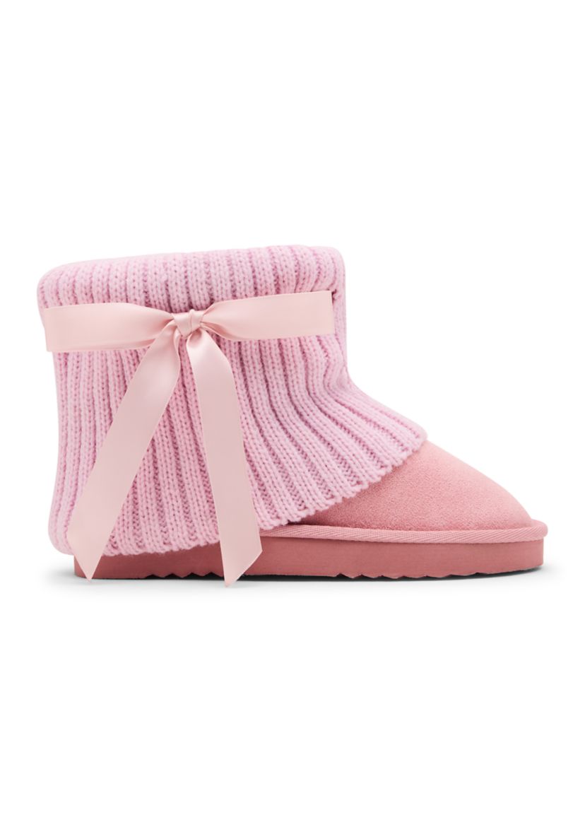 JJAXIE Sweater Collar Booties