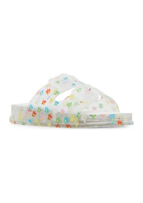 Steve Madden Big Kid Girls Lolli Bouble Banded Slide Sandals, 5M Big Kid