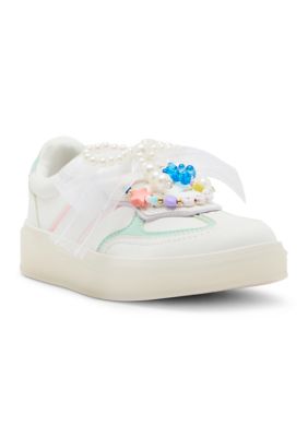 Steve Madden Big Kid Girls JSianna Sneakers, White, 13M Big Kid