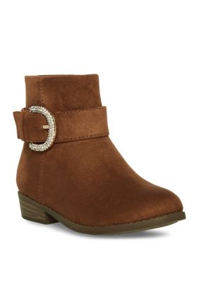 Steve Madden Kids Tbuckled Boot in Cognac