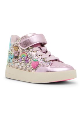 Steve Madden Little Kid Girls Tide Light Sneakers, Pink, 12M Little Kid