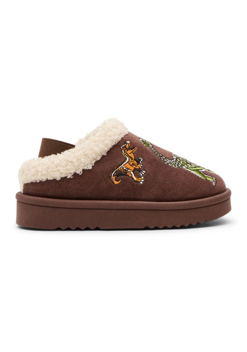 Little Kid Boys Dino Scuff Slippers