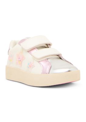 Steve Madden Little Kid Girls TFETTI Sneakers, White, 12M Little Kid