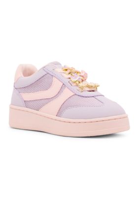 Steve Madden Little Girls Jersey Sneakers, 12M Little Kid