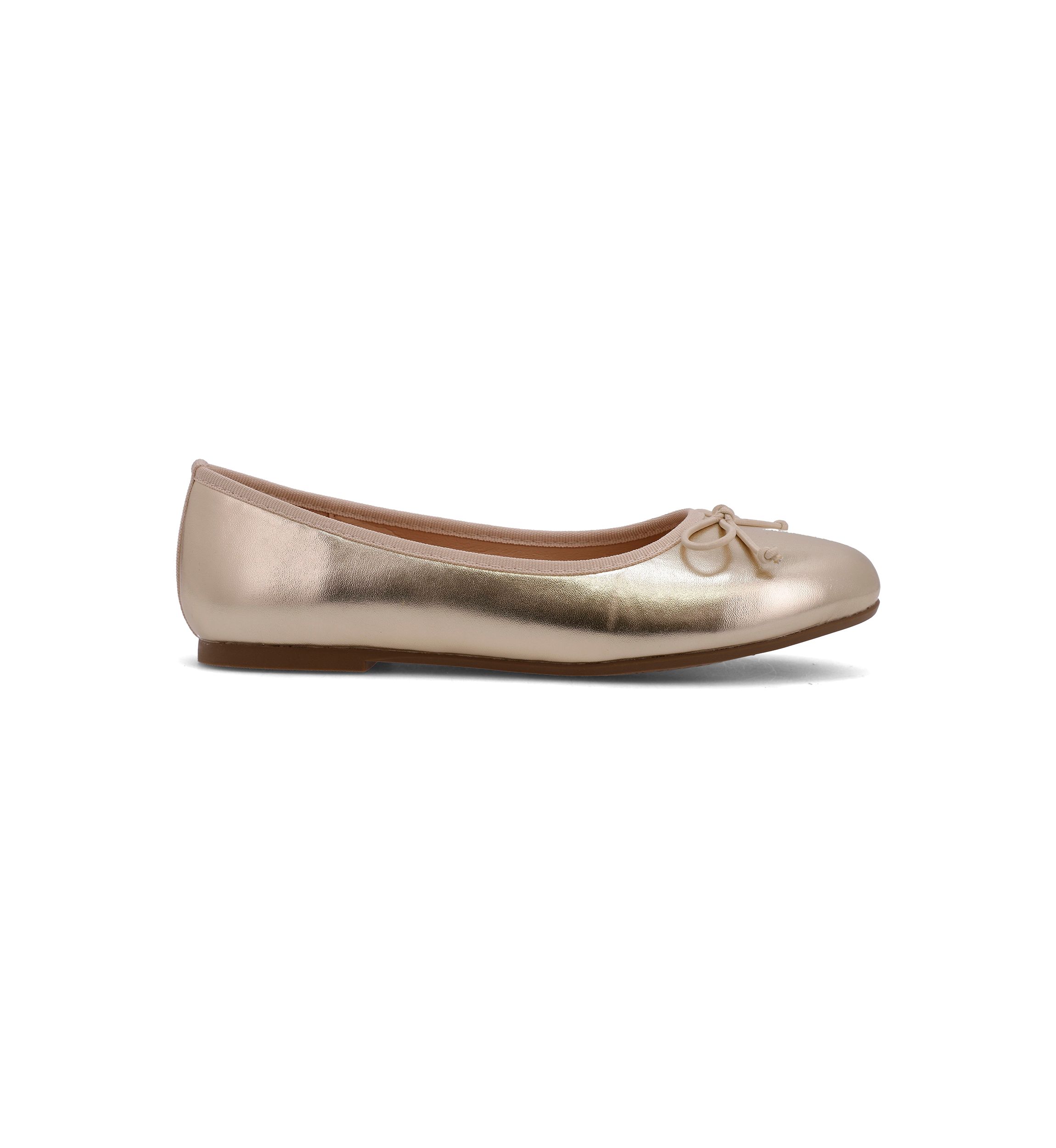 Youth Girls Metallic Bow Flats