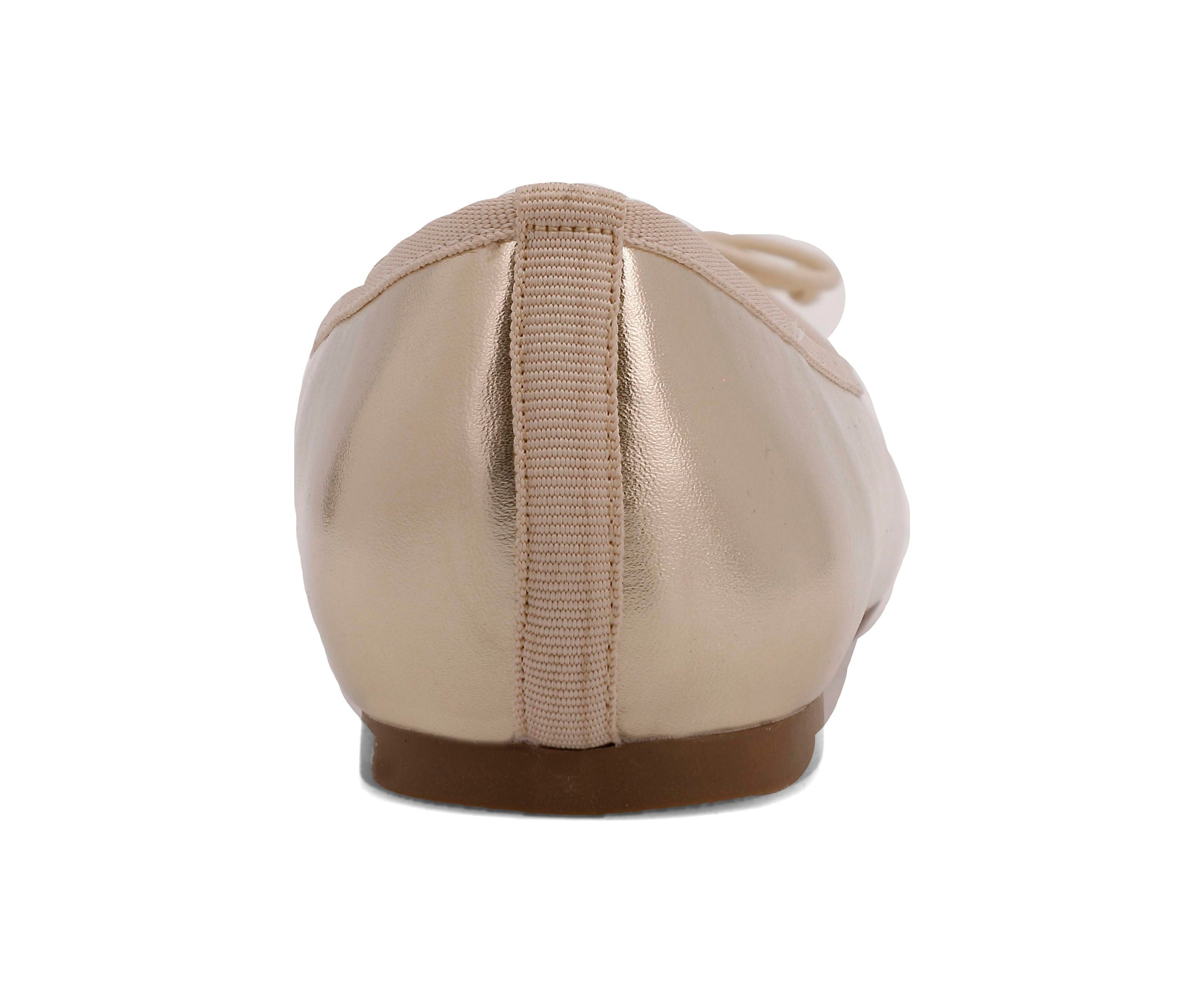 Youth Girls Metallic Bow Flats