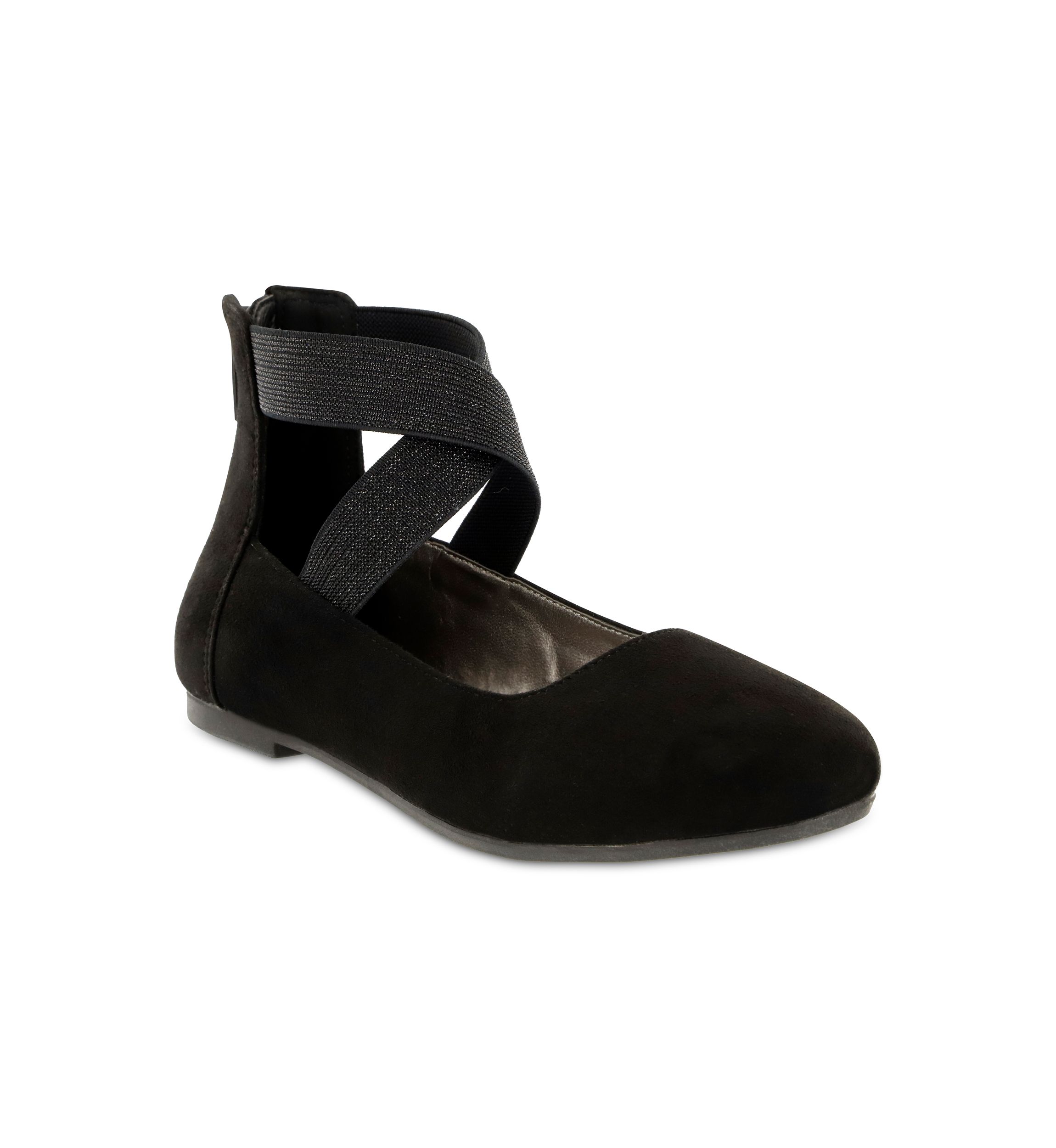 Big Kid Girls Crossband Ankle Flats