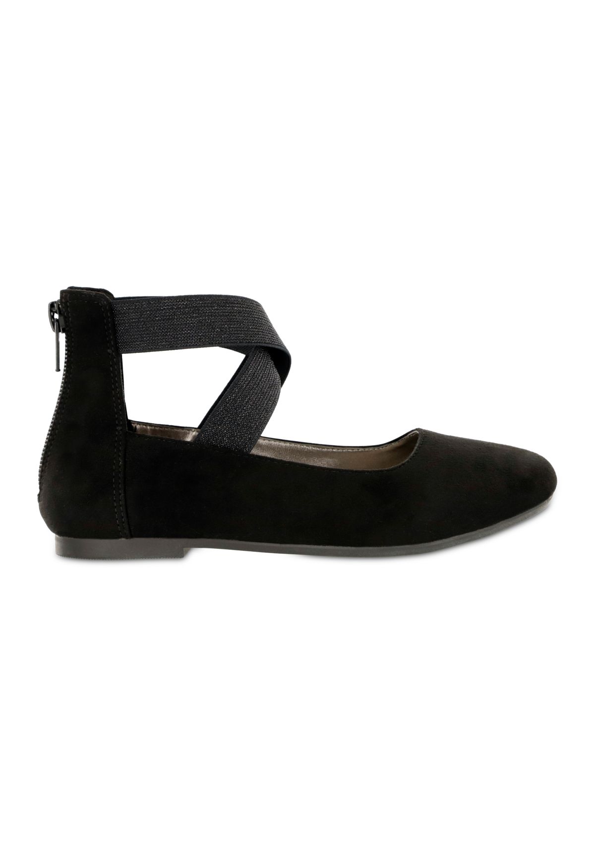 Big Kid Girls Crossband Ankle Flats