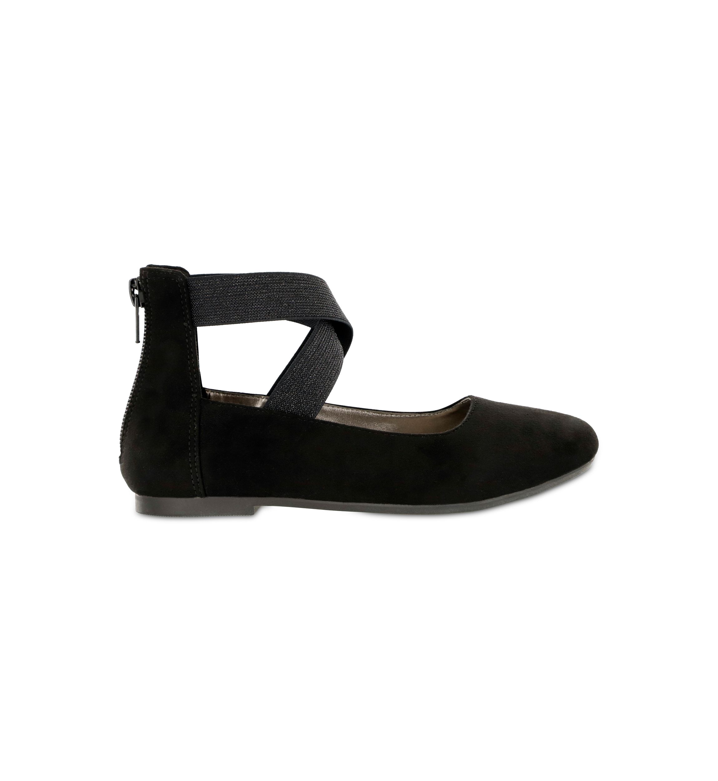 Big Kid Girls Crossband Ankle Flats