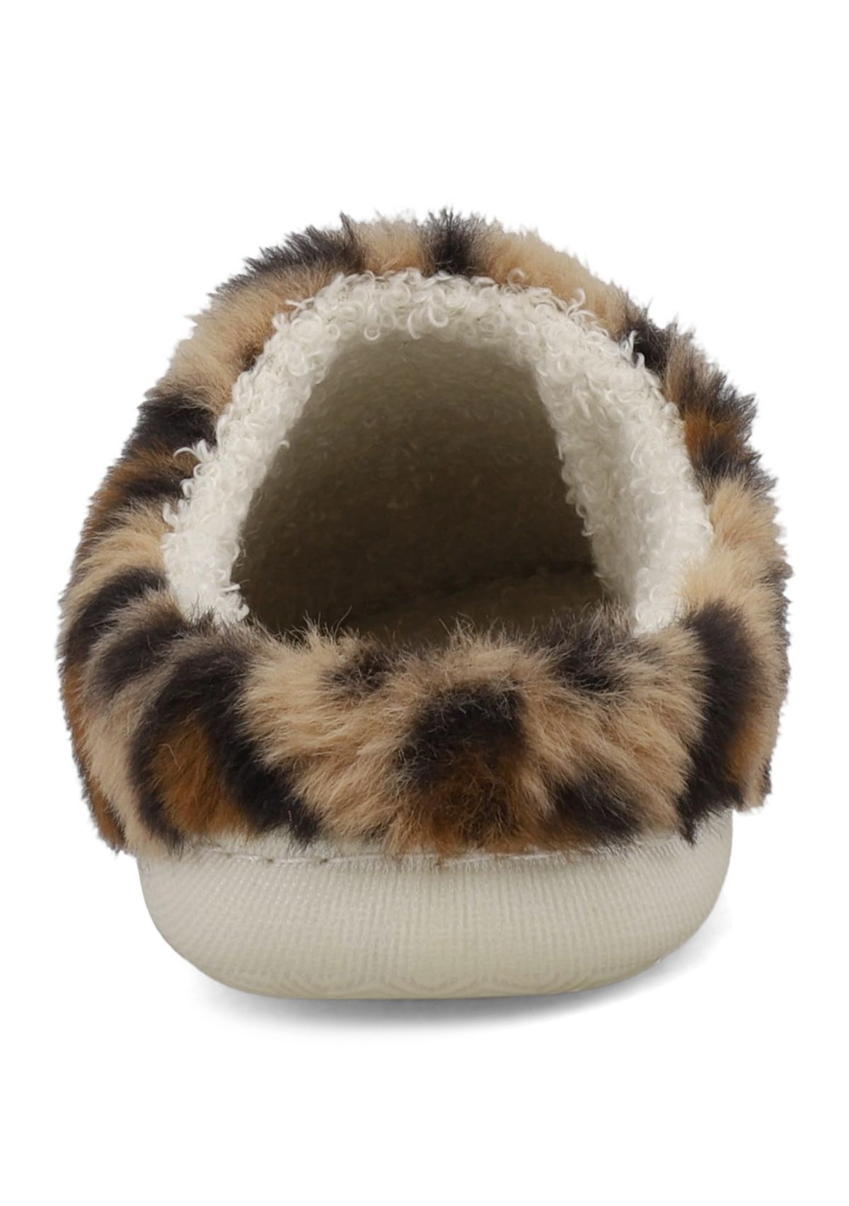 Big Kid Girls Leopard Print Scuff Slippers