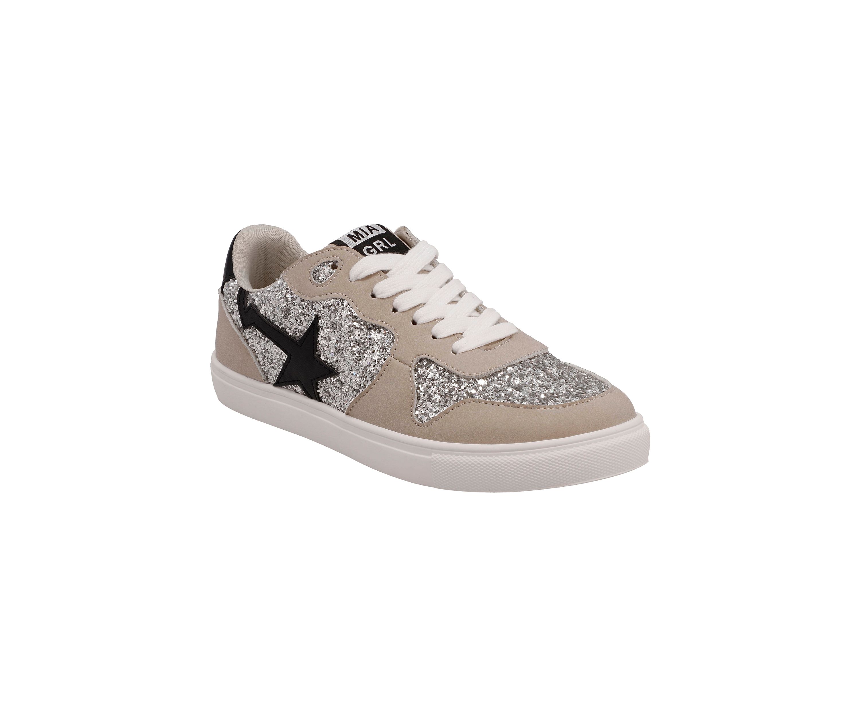 Youth Girls Sparkle Star Sneakers