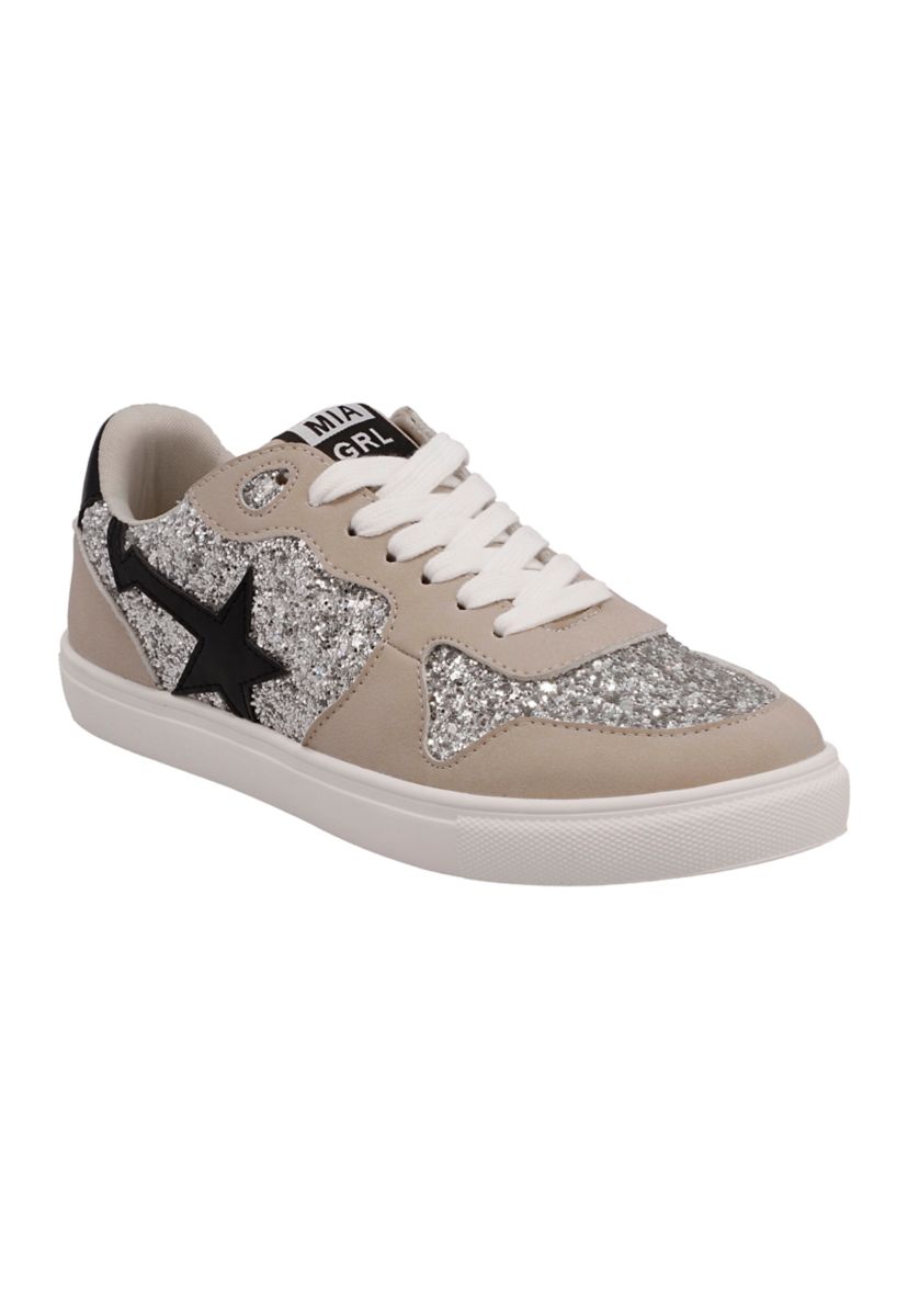 Youth Girls Sparkle Star Sneakers