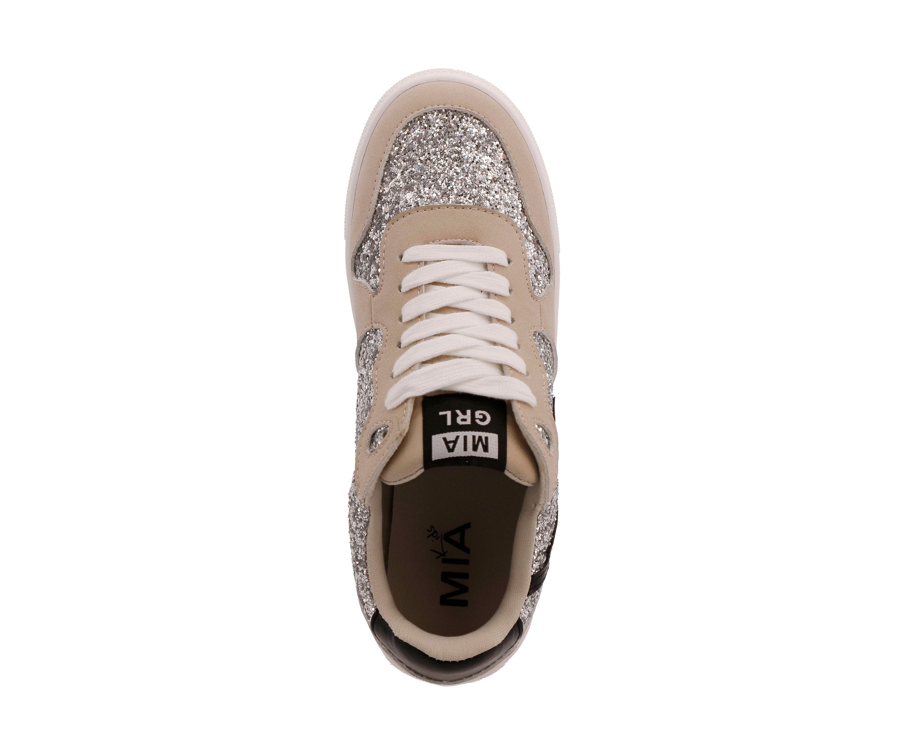 Youth Girls Sparkle Star Sneakers