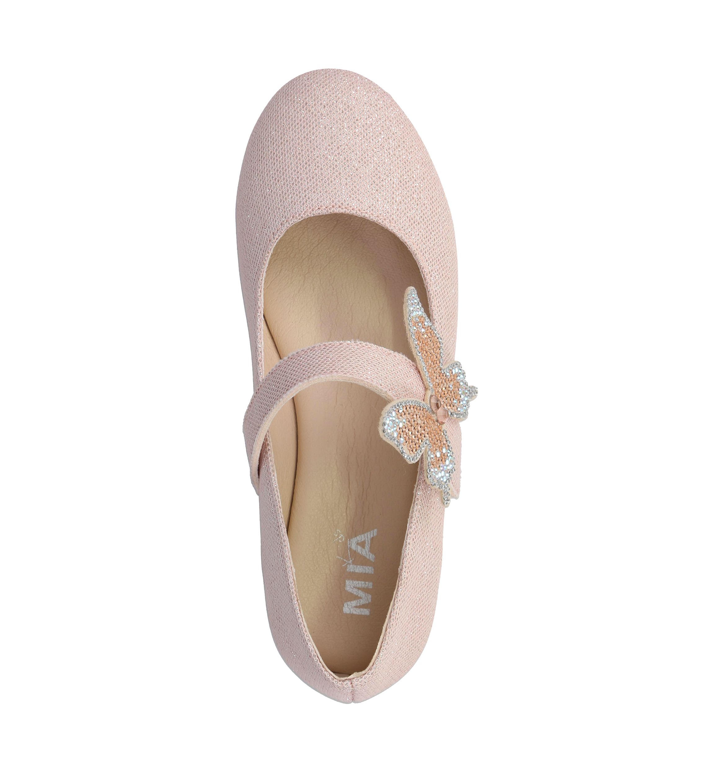 Big Kid Girls Butterfly Glitter Flats