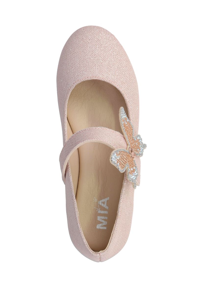 Big Kid Girls Butterfly Glitter Flats
