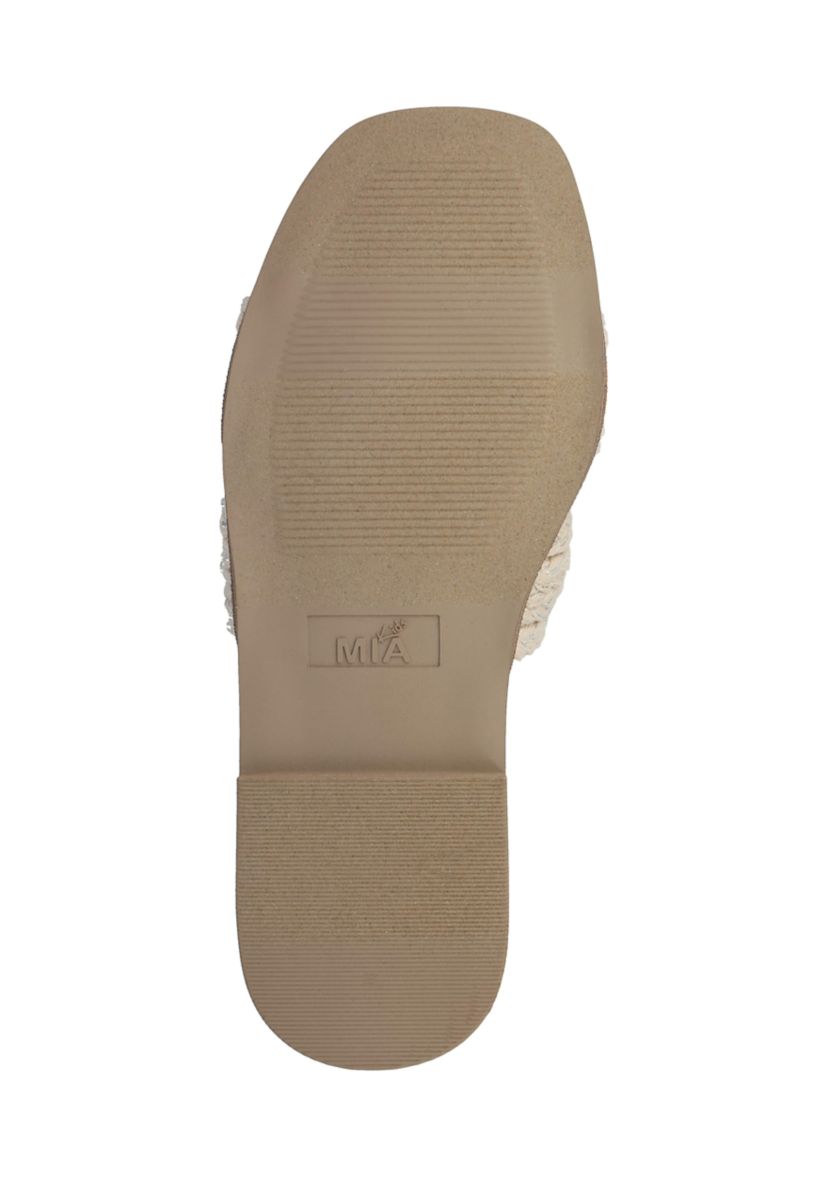 Big Kid Girls Little Poe Natural Braided Slide Sandals