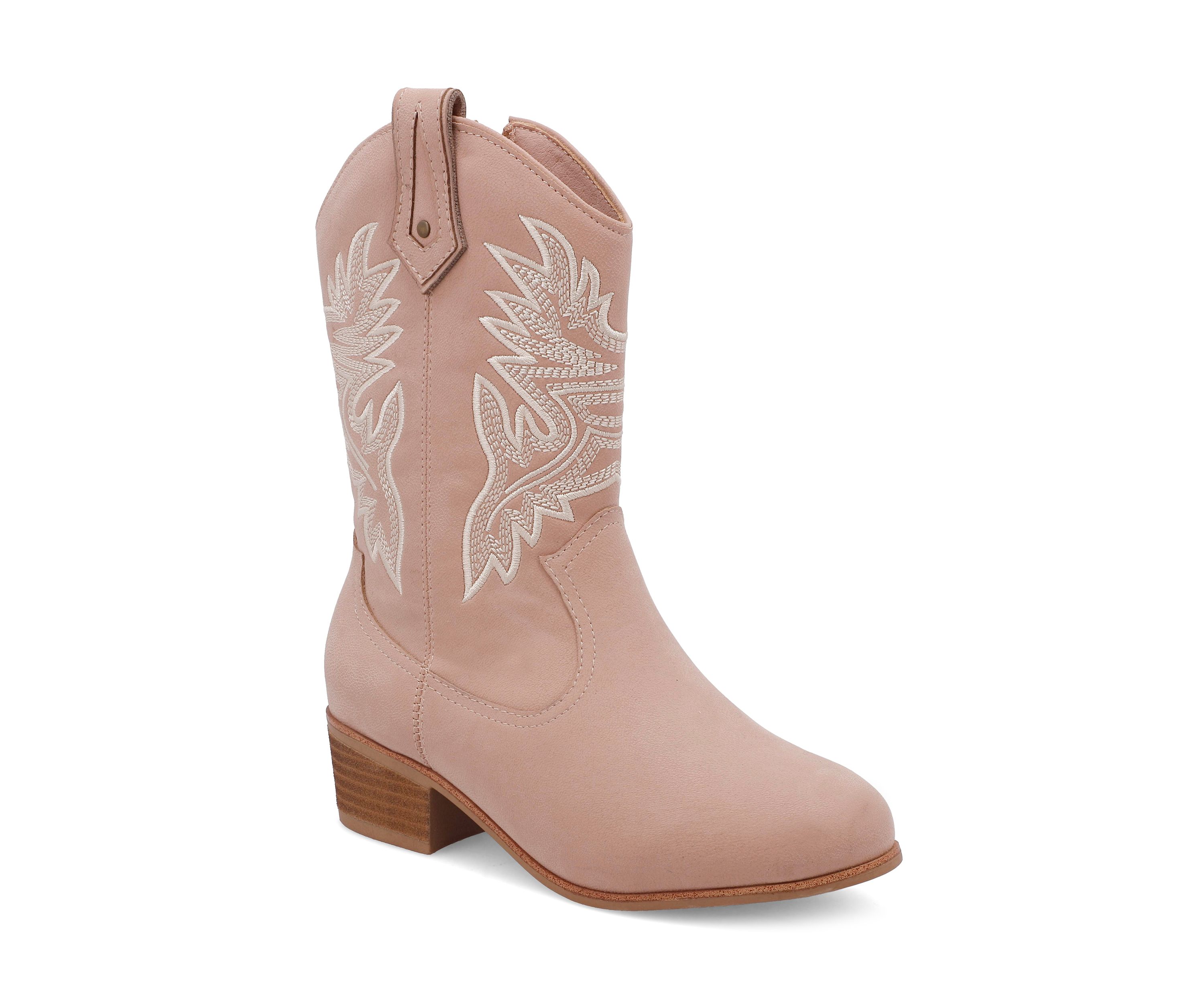 Youth Girls Tall Western Contrast Stitch Boots