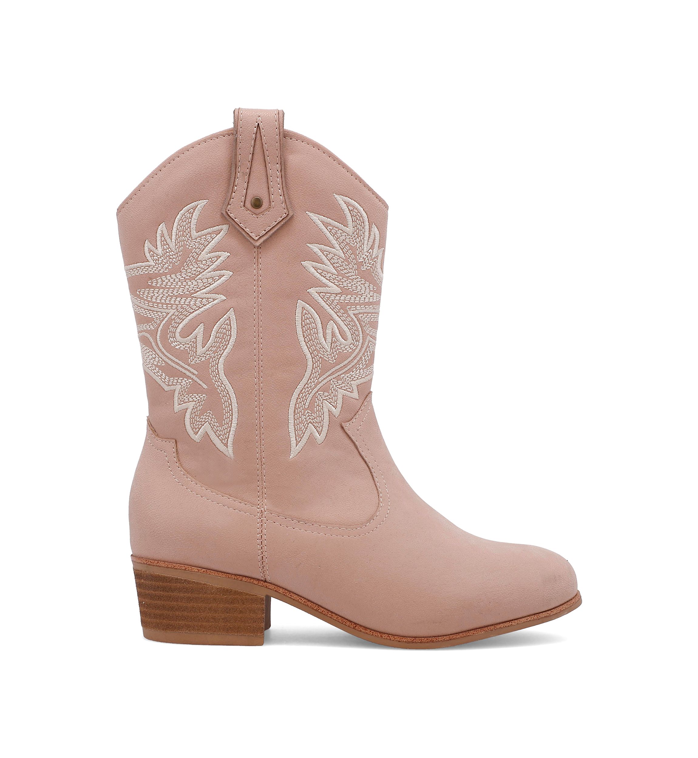 Youth Girls Tall Western Contrast Stitch Boots