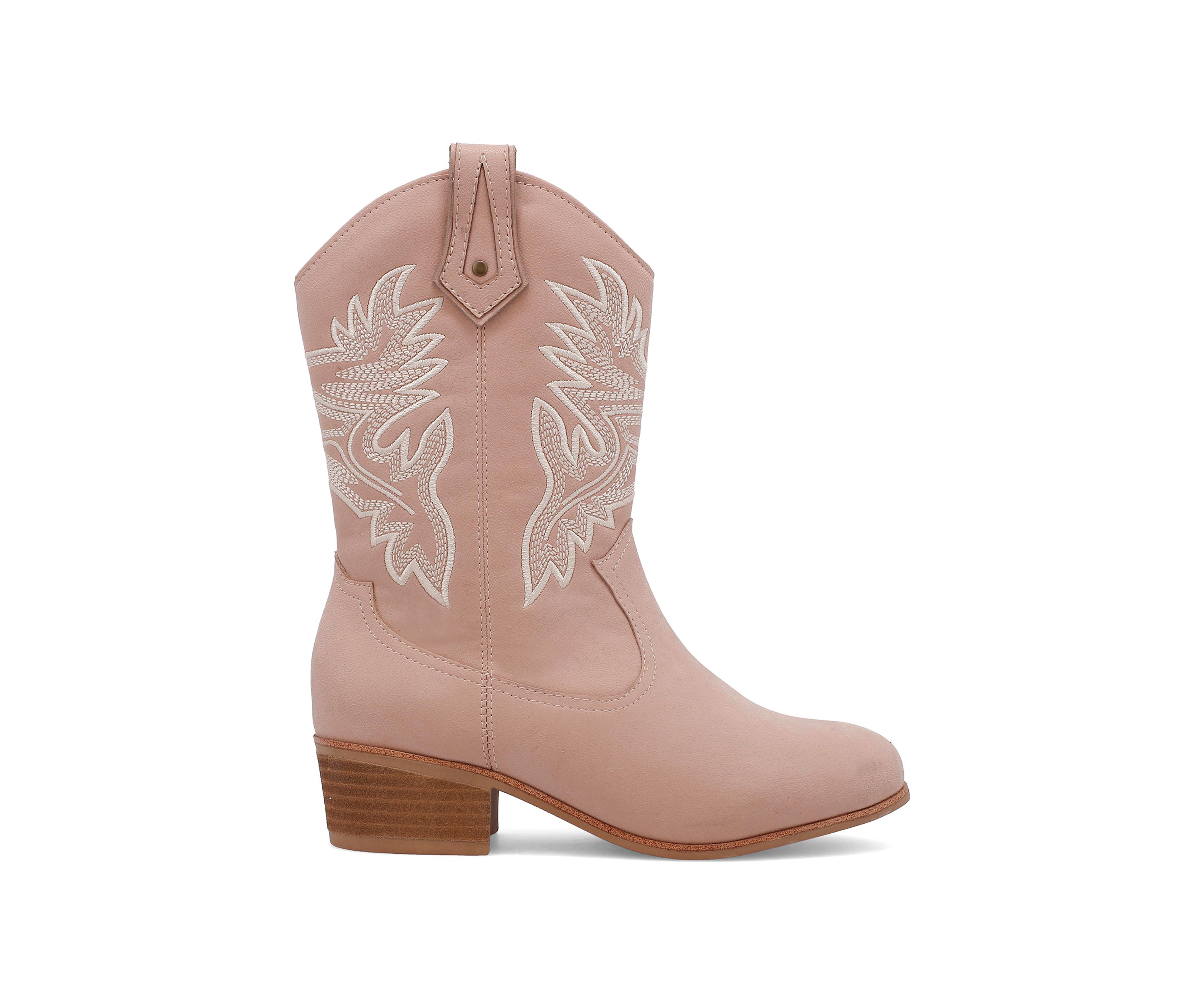Youth Girls Tall Western Contrast Stitch Boots